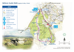 0 0.6 0 1 km mile Bellever Audio Walk Stopping Points Access Land