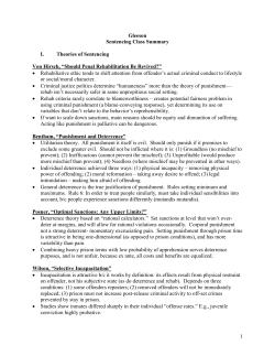 Sentencing Class Summary