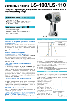 luminance meters ls-100/ls-110
