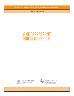 Self-Care Depression Program - Centre for Applied Research in