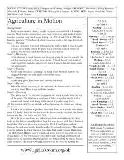 Agriculture in Motion