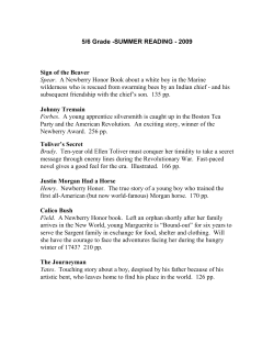 5/6 Grade -SUMMER READING - 2003