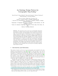 An Ontology Design Pattern for Cartographic Map Scaling ⋆