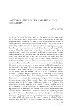 Moby-Dick: The Reader and the Act of Cognition