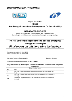 Offshore WIND technology