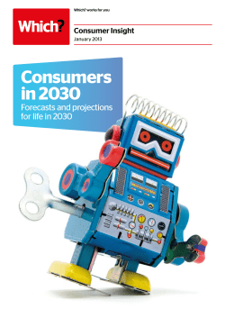 Consumers in 2030 - Forum for the Future