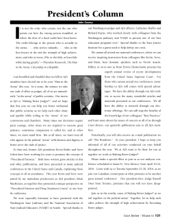 President`s Column - American Judges Association