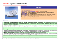 BBE LU2 &ndash; High Power LED Streetlight Benefits