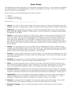 Prose Terms - Galasso.ca