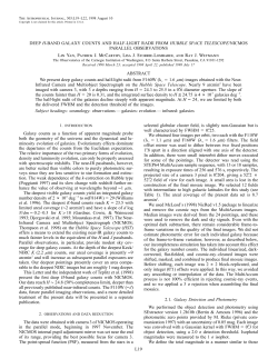 L19 DEEP H-BAND GALAXY COUNTS AND HALF-LIGHT - ST-ECF