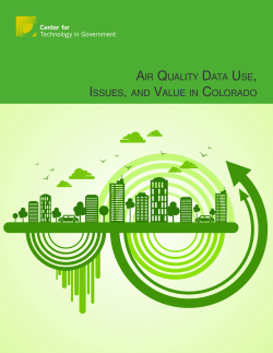 air quality data use, issues, and value in colorado
