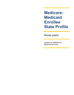 Medicare-Medicaid Enrollee State Profile | Rhode Island
