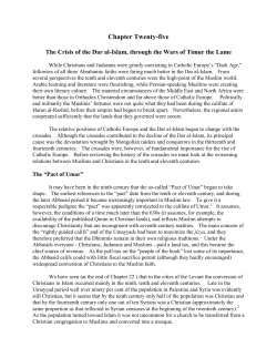 Chapter TwentyFive. The Crisis of the Dar al