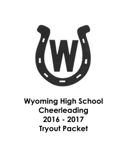Wyoming High School Cheerleading 2016
