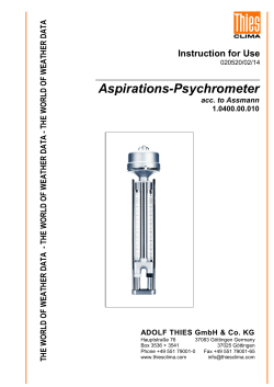 Aspirations-Psychrometer