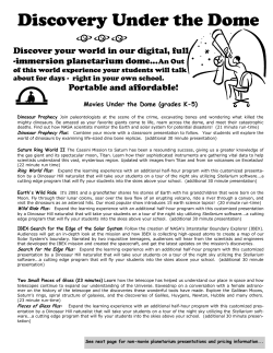 Discovery Under the Dome