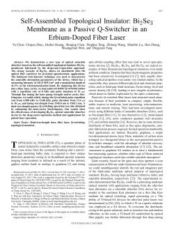 Self-Assembled Topological Insulator: Bi Se Membrane as a