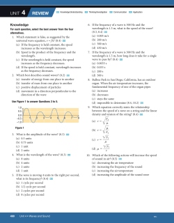 UNIT 4 REViEw