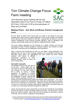 Torr Climate Change Focus Farm meeting