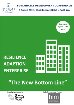The New Bottom Line - Green Cross Australia