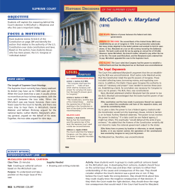 McCulloch v. Maryland - jb