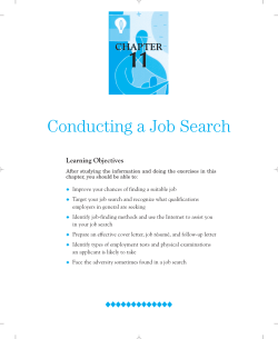 Conducting a Job Search - Pearson Higher Education