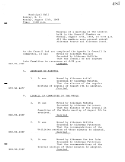 August 12, 1968 - City of Surrey