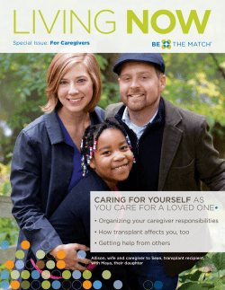 caring for yourself as you care for a loved one