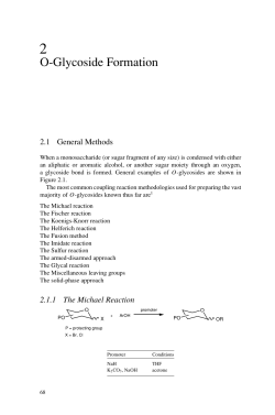 O-Glycoside Formation