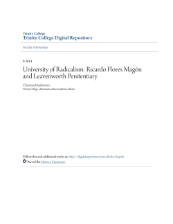 University of Radicalism - Trinity College Digital Repository