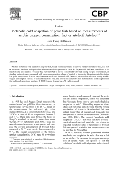 Metabolic cold adaptation of polar fish based on measurements of