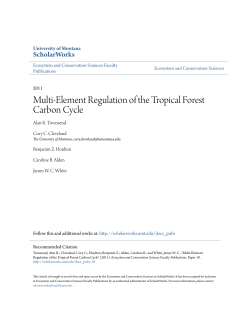 Multi-Element Regulation of the Tropical Forest Carbon Cycle