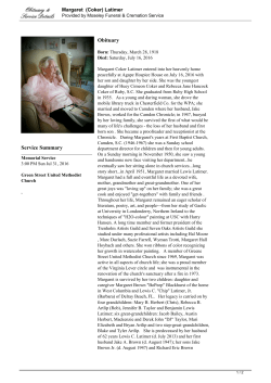 Margaret (Coker) Latimer Guest Book