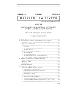 habeas corpus jurisdiction, substantive rights