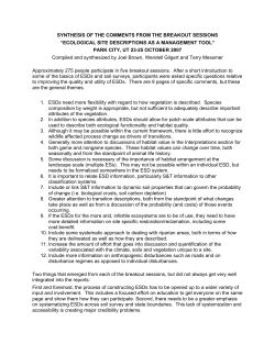 ecological site descriptions as a management tool