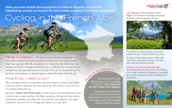 Cycling in the French Alps
