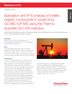 Speciation and δ34S Analysis of Volatile Organic Compounds in