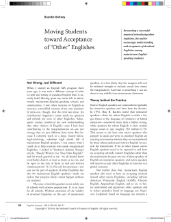 Moving Students toward Acceptance of &ldquo;Other
