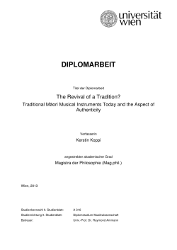 diplomarbeit - E-Theses