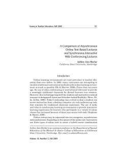 A Comparison of Asynchronous Online Text