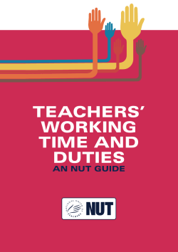 teachers` working time and duties