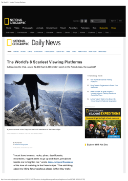 The World`s 8 Scariest Viewing Platforms
