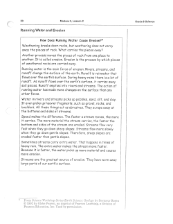 How Does Running Water Cause Erosion?