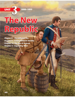 Chapter 8 The Jefferson Era Chapter 9 A New National Identity
