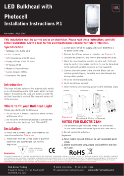 LED Bulkhead with Photocell