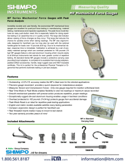 Shimpo Shimpo MF-30KG Mechanical Force