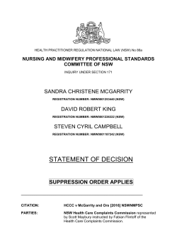 Sandra McGarrity, David King and Steven Campbell (PDF 261.6KB)