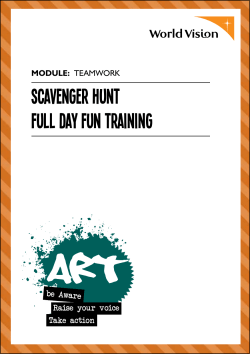 Scavenger Hunt Full day fun training