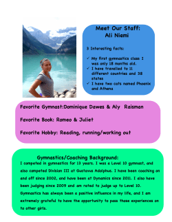 Ali Bio coach - Dynamics Gymnastics