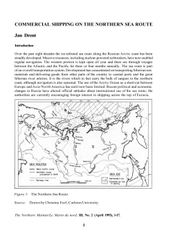COMMERCIAL SHIPPING ON THE NORTHERN SEA ROUTE Jan